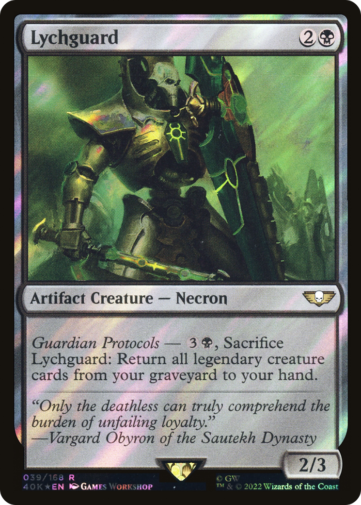 Lychguard (40K-39★) [Warhammer 40,000 Commander] Foil