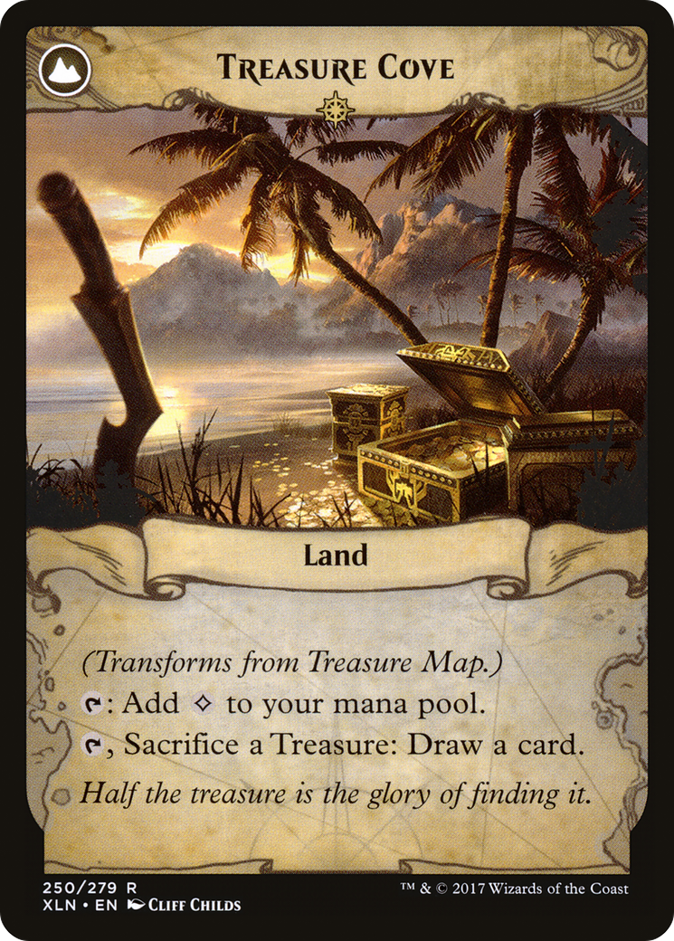 Treasure Map // Treasure Cove (LIST-XLN-250) [The List]: (compasslanddfc)