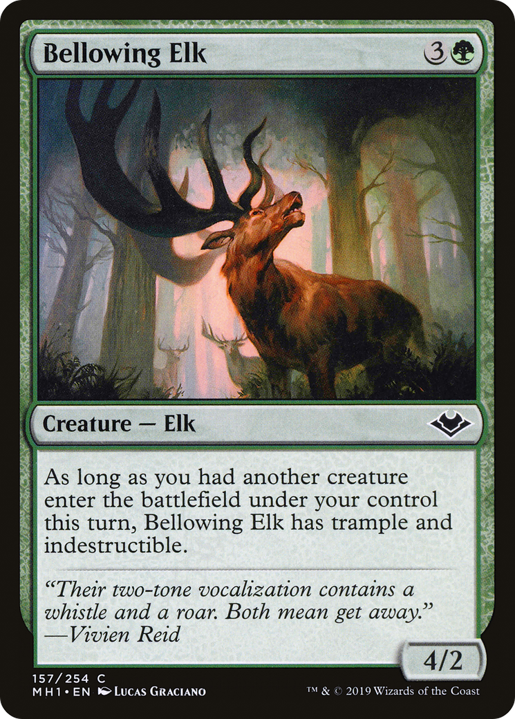 Bellowing Elk (MH1-157) [Modern Horizons] Foil