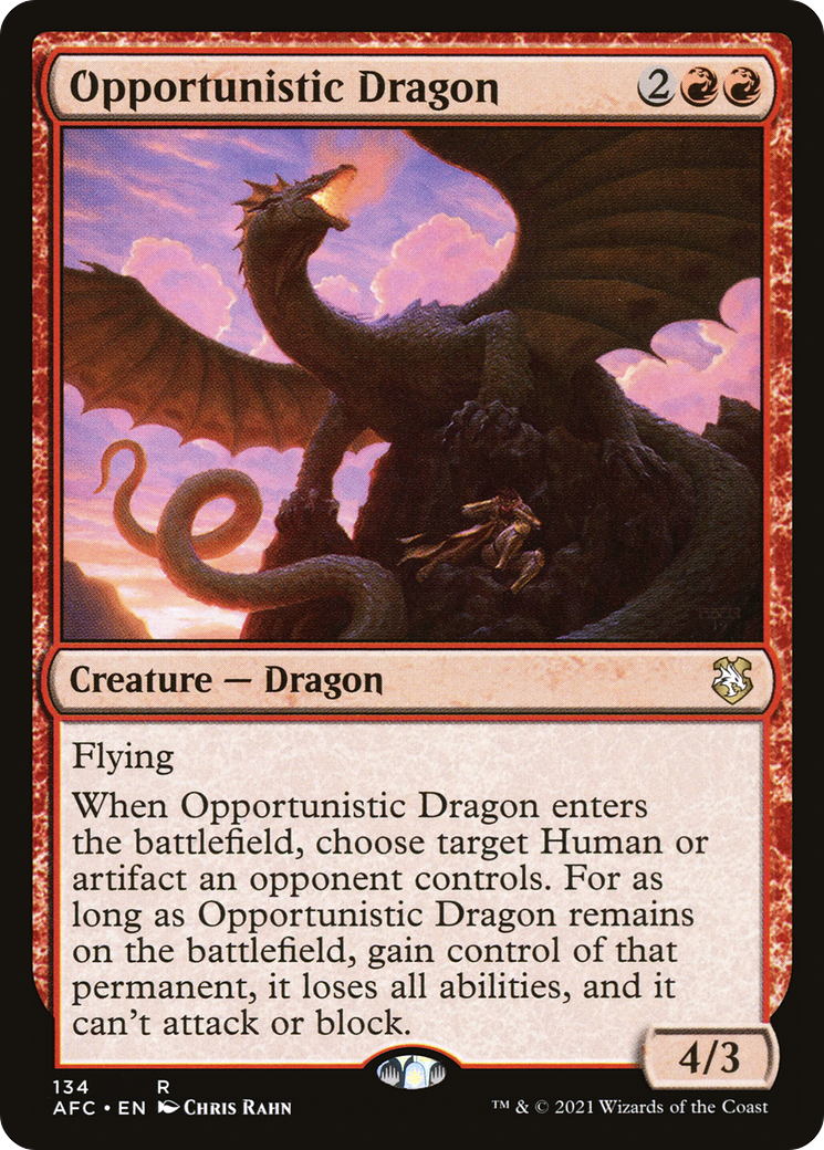 Opportunistic Dragon (AFC-134) [Forgotten Realms Commander]