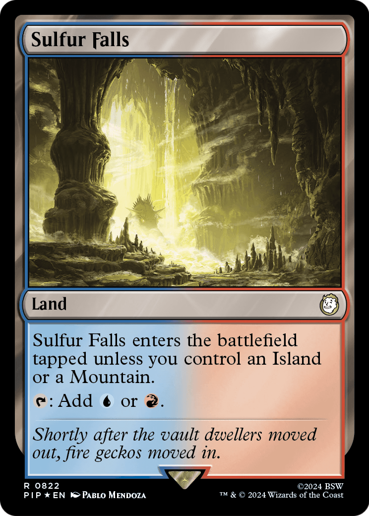 Sulfur Falls (Surge Foil) (PIP-822) [Fallout] Foil