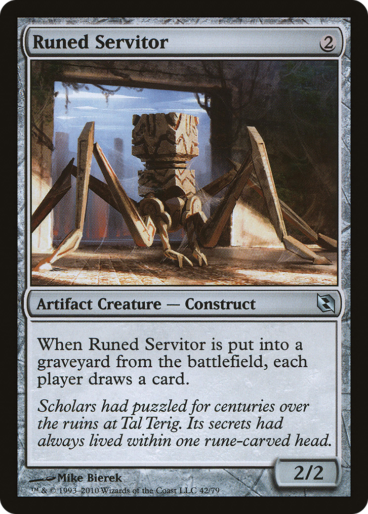 Runed Servitor (DDF-042) [Duel Decks: Elspeth vs. Tezzeret]
