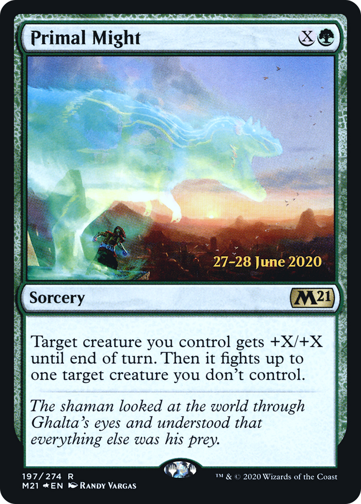 Primal Might (PRE-197S) [Core Set 2021 Promos] Foil