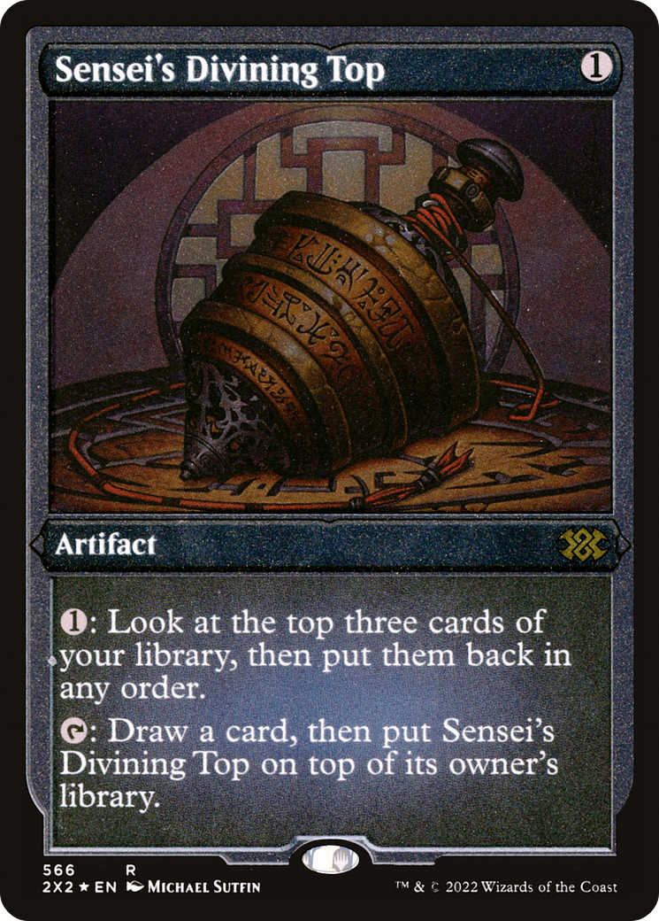 Sensei's Divining Top (Foil Etched) (2X2-566) [Double Masters 2022] Foil