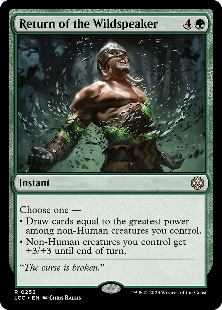 Return of the Wildspeaker (LCC-252) [The Lost Caverns of Ixalan Commander]