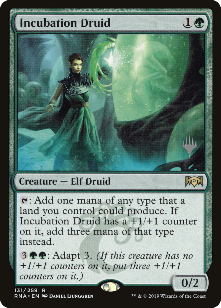 Incubation Druid (PPM20-131P) [Promo Pack: Ravnica Allegiance Promos]