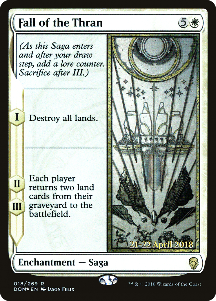 Fall of the Thran (PRE-18S) [Dominaria Promos] Foil