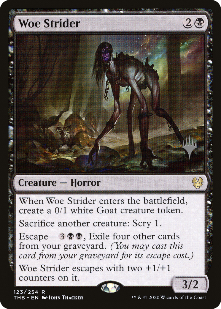 Woe Strider (PPTHB-123P) [Promo Pack: Theros Beyond Death Promos]