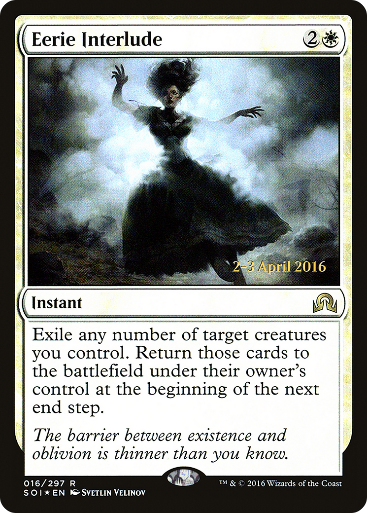Eerie Interlude (PRE-16S) [Shadows over Innistrad Promos] Foil