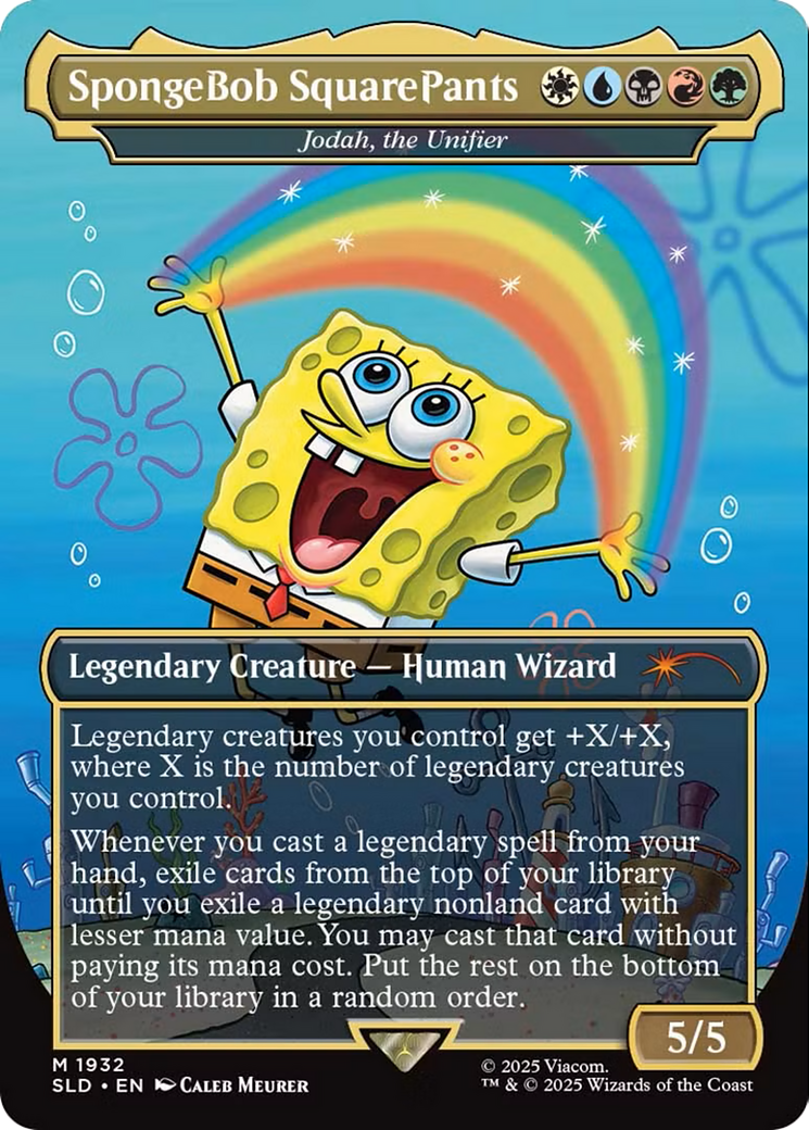 Jodah, the Unifier (SLD-1932) [Secret Lair Drop] / SpongeBob SquarePants (Borderless)