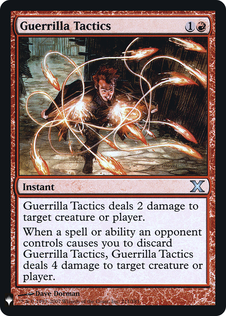 Guerrilla Tactics (LIST-10E-211) [The List] Foil