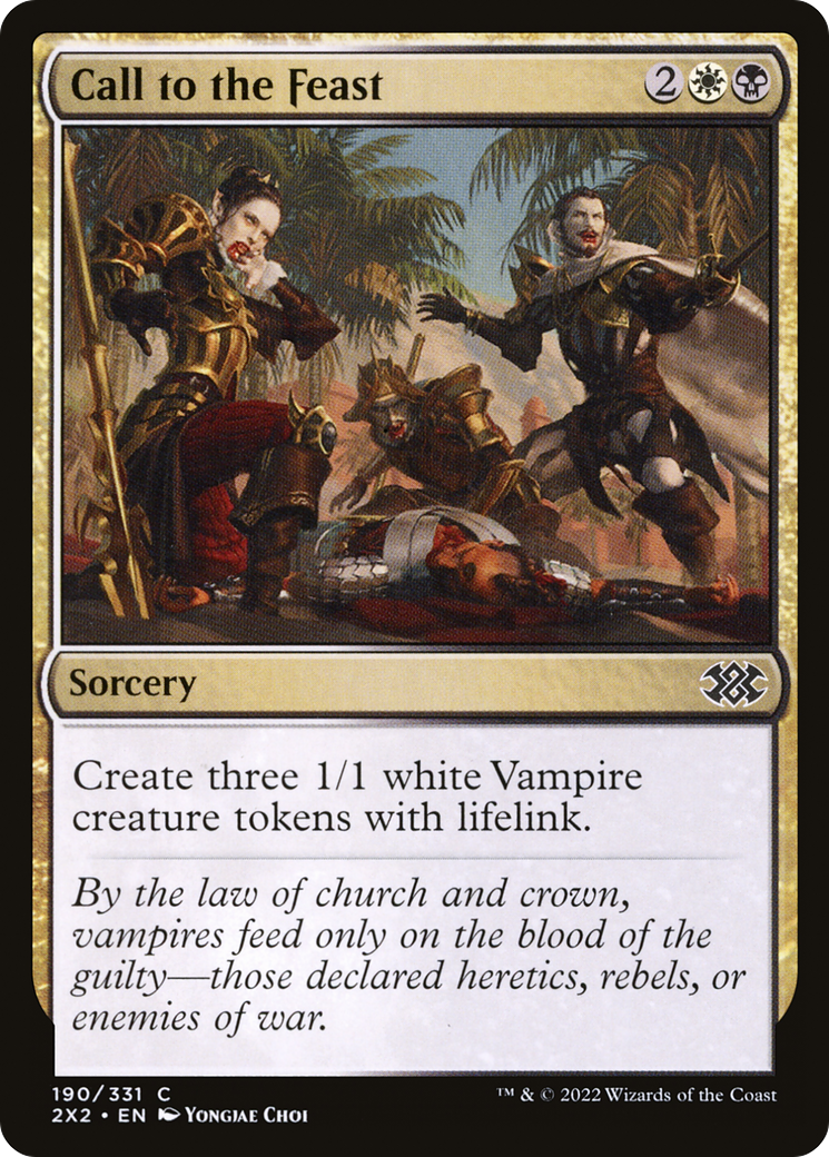 Call to the Feast (2X2-190) [Double Masters 2022] Foil