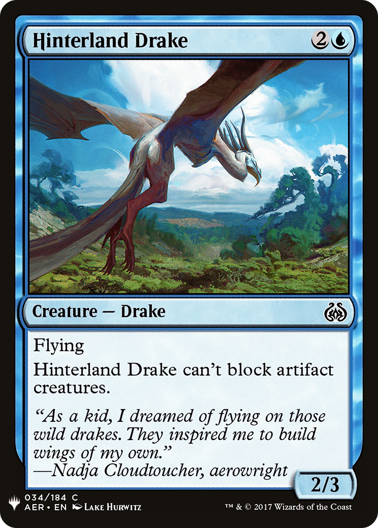 Hinterland Drake (LIST-AER-34) [The List]