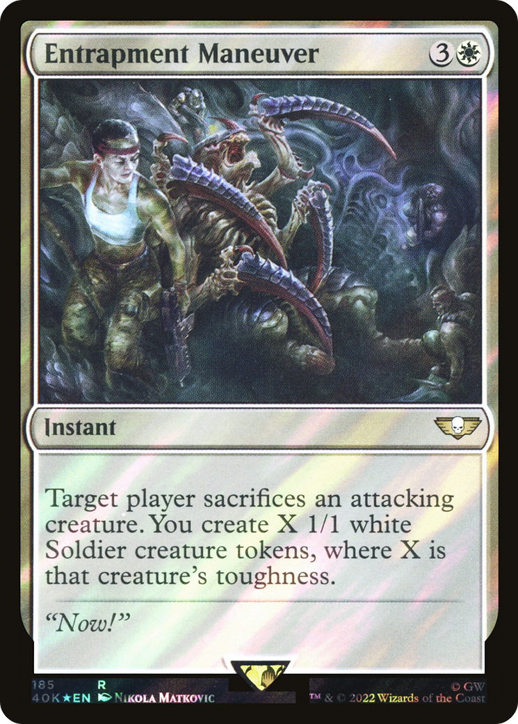 Entrapment Maneuver (Surge Foil) (40K-185) [Warhammer 40,000 Commander] Foil