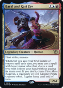 Baral and Kari Zev (PRE-218S) [March of the Machine Promos] Foil
