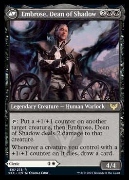 Shaile, Dean of Radiance // Embrose, Dean of Shadow (STX-158) [Strixhaven: School of Mages] Foil