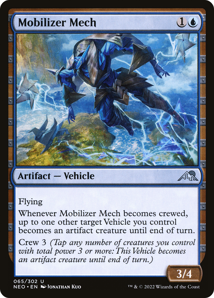 Mobilizer Mech (NEO-065) [Kamigawa: Neon Dynasty] Foil