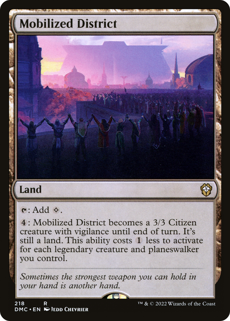 Mobilized District (DMC-218) [Dominaria United Commander]