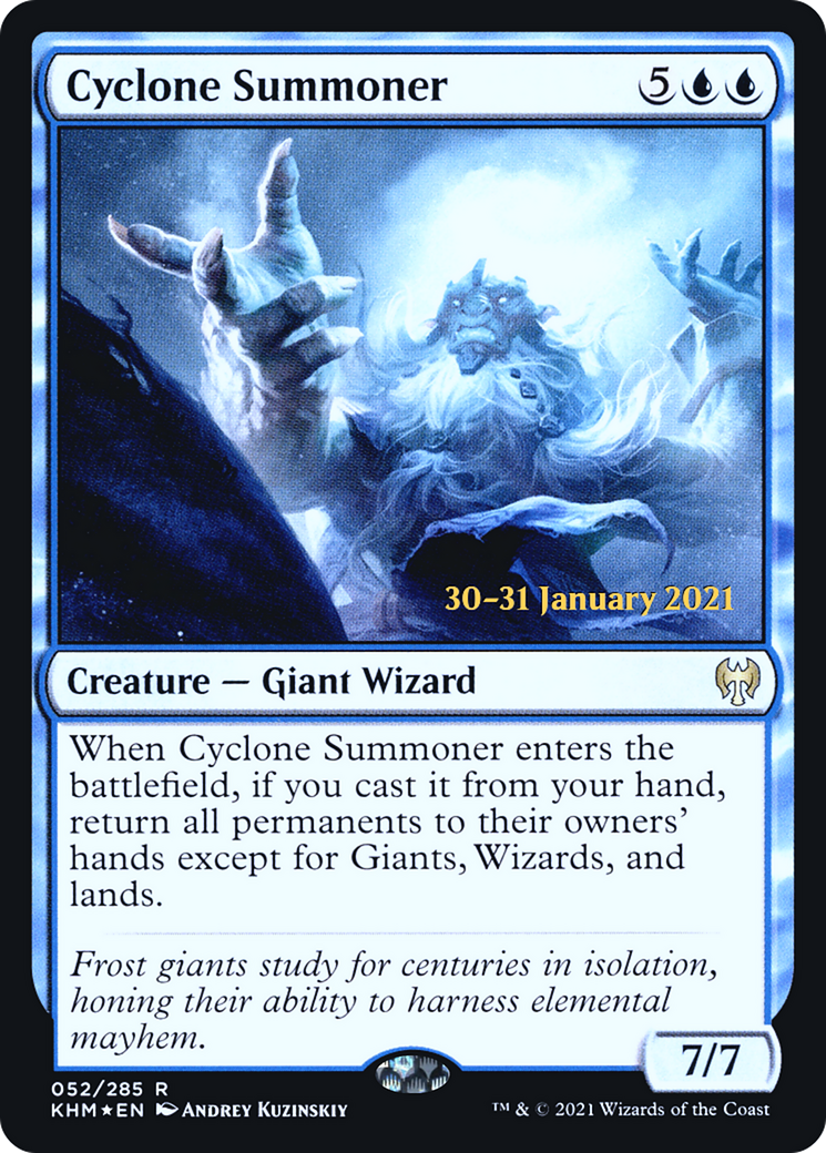 Cyclone Summoner (PRE-52S) [Kaldheim Promos] Foil