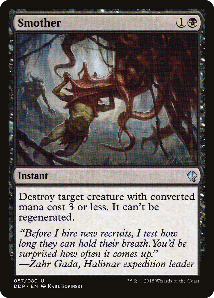 Smother (DDP-057) [Duel Decks: Zendikar vs. Eldrazi]