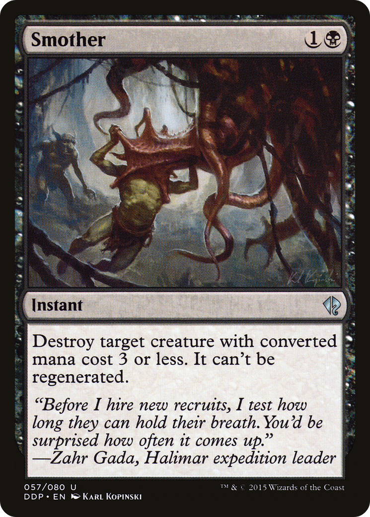 Smother (DDP-057) [Duel Decks: Zendikar vs. Eldrazi]