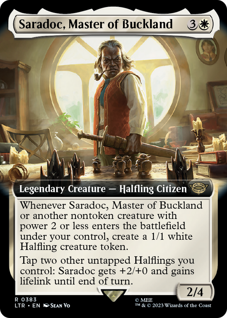 Saradoc, Master of Buckland (LTR-383) [The Lord of the Rings: Tales of Middle-earth]: (Extended Art)