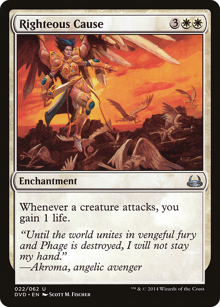 Righteous Cause (DD3-022) [Duel Decks Anthology: Divine vs. Demonic]