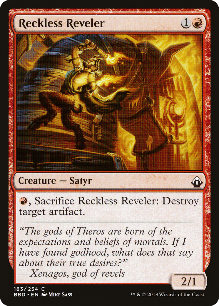 Reckless Reveler (BBD-183) [Battlebond] Foil