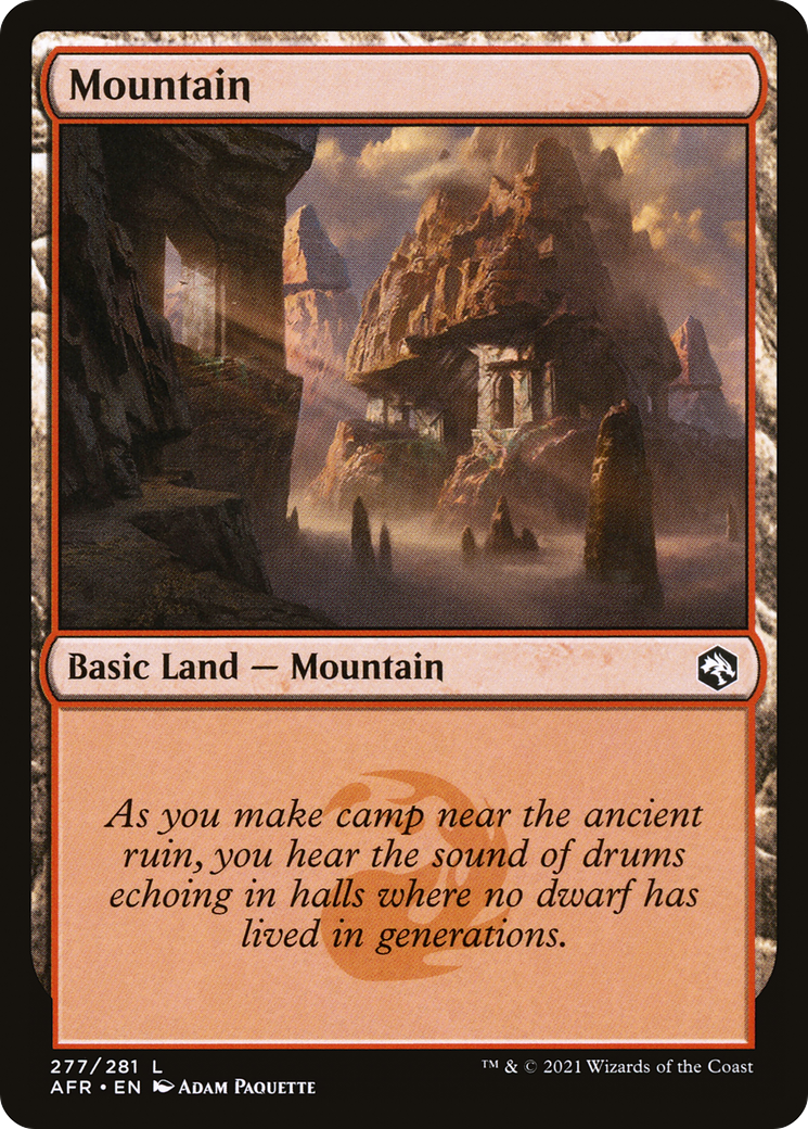 Mountain (AFR-277) [Adventures in the Forgotten Realms] Foil