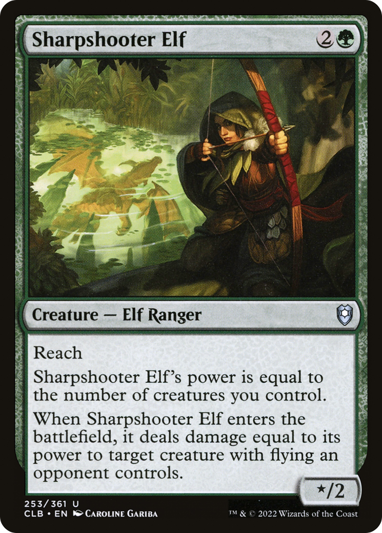 Sharpshooter Elf (CLB-253) [Commander Legends: Battle for Baldur's Gate]