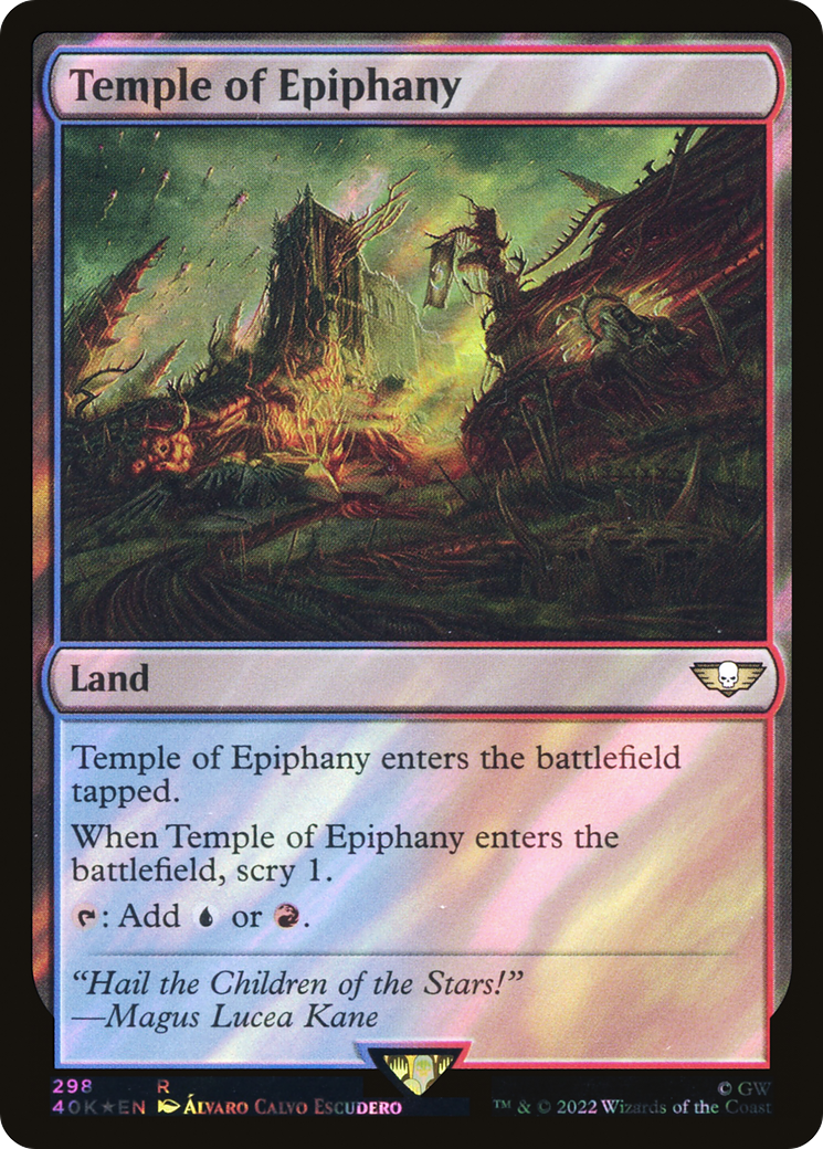 Temple of Epiphany (Surge Foil) (40K-298) [Warhammer 40,000 Commander] Foil