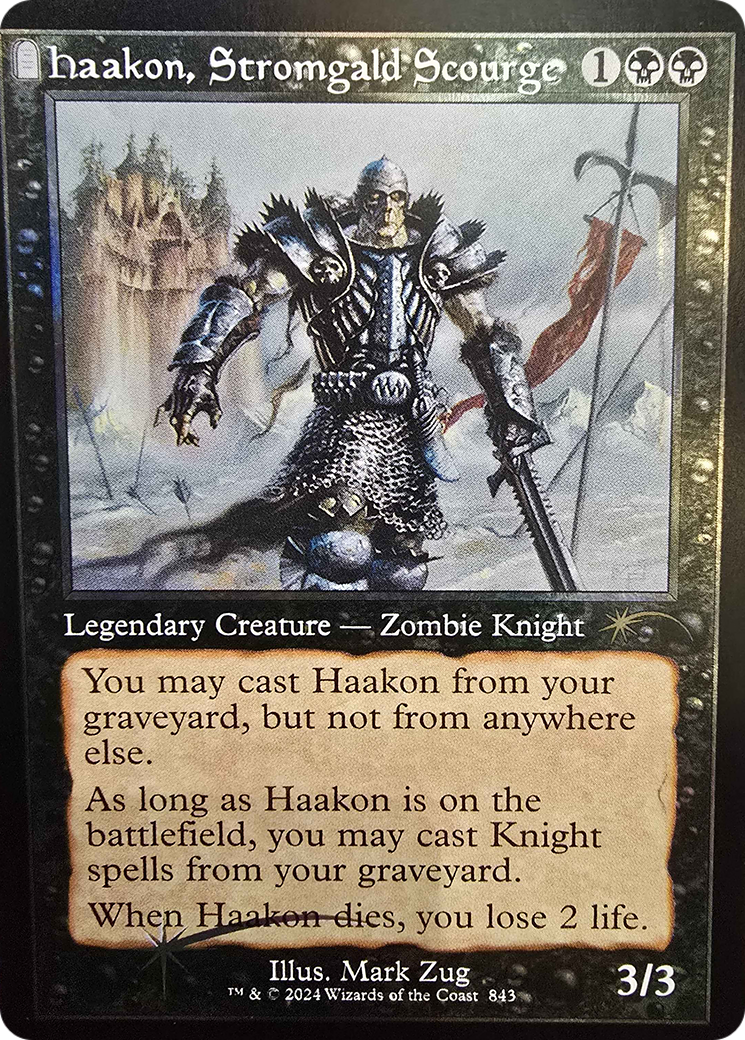 Haakon, Stromgald Scourge (SLD-843) [Secret Lair Drop]: (tombstone) Foil