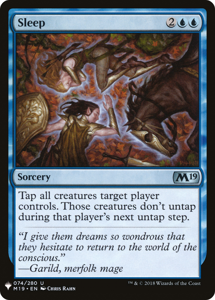 Sleep (LIST-M19-74) [The List]