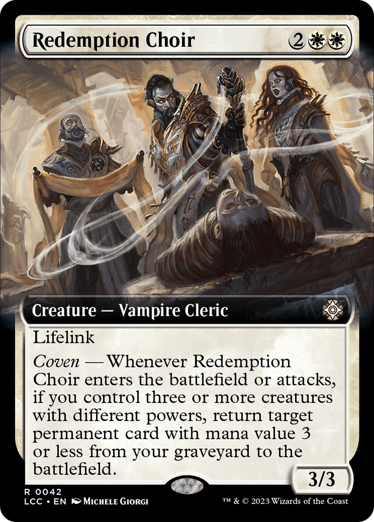 Redemption Choir (LCC-042) [The Lost Caverns of Ixalan Commander]: (Extended Art)