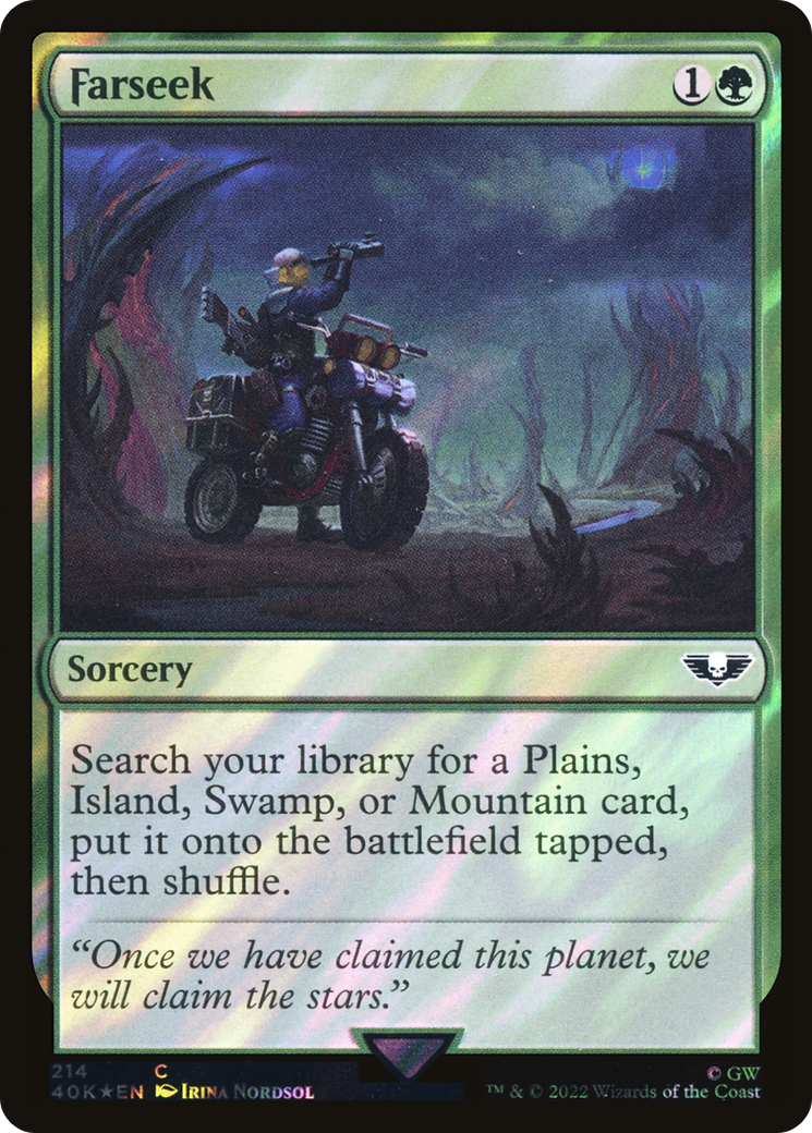 Farseek (Surge Foil) (40K-214) [Warhammer 40,000 Commander] Foil