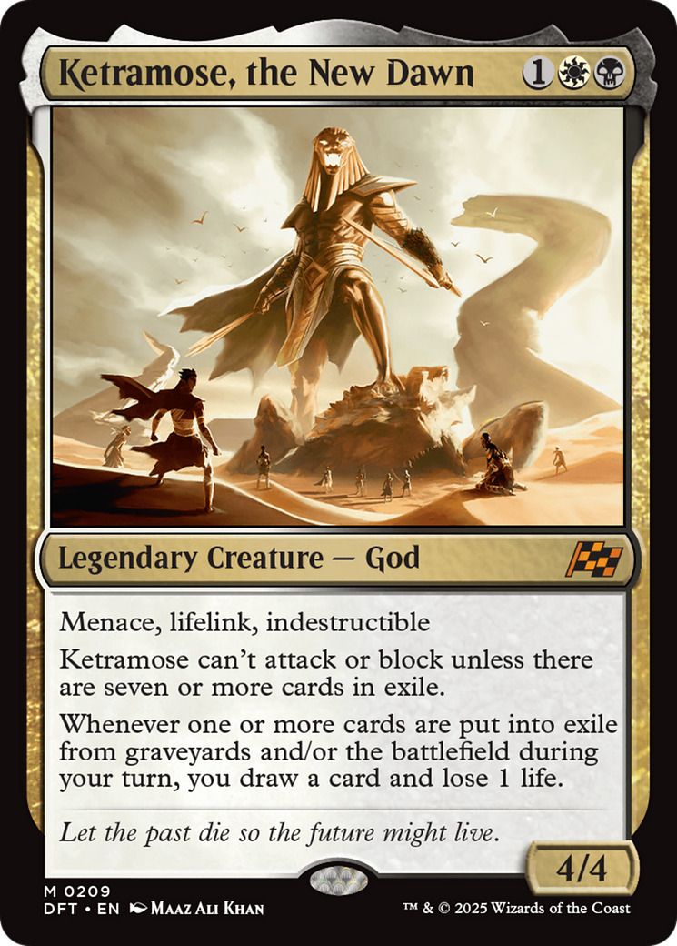 Ketramose, the New Dawn (DFT-209) [Aetherdrift] Foil