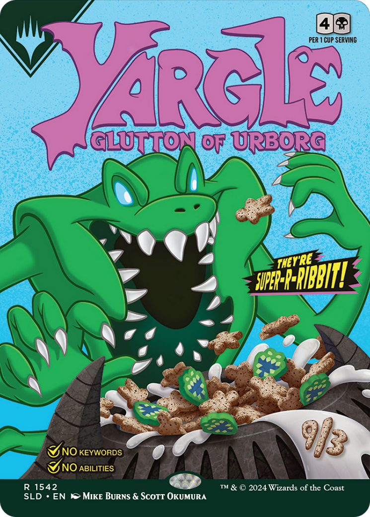Yargle, Glutton of Urborg (SLD-1542) (Borderless) [Secret Lair Drop] Foil