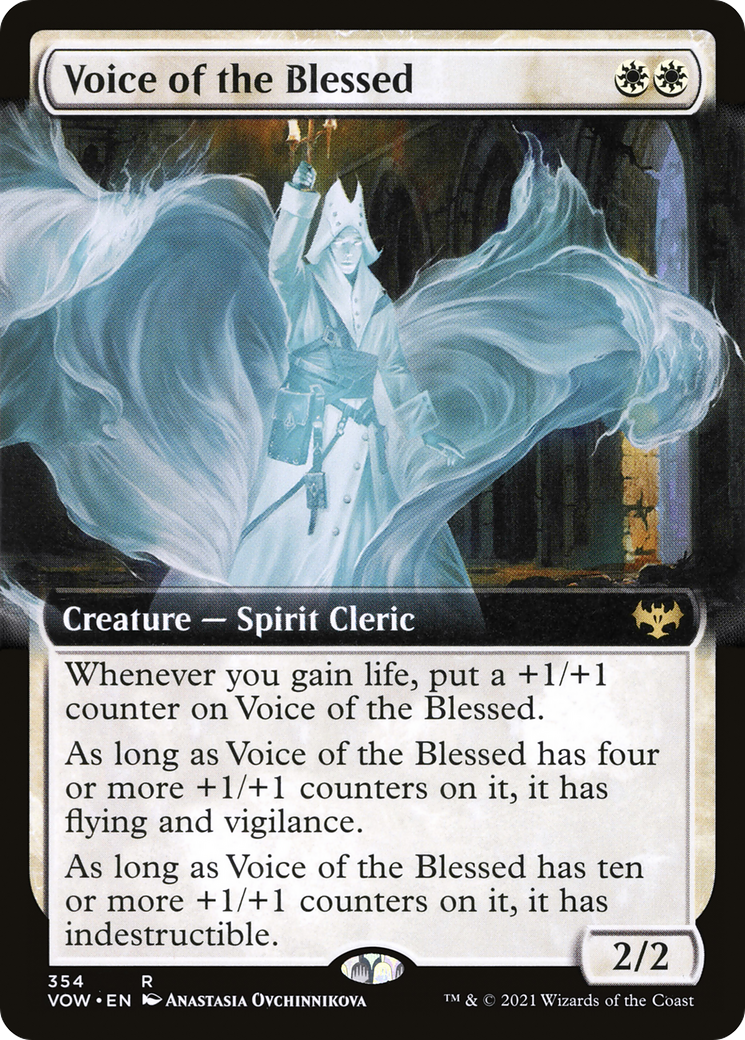 Voice of the Blessed (VOW-354) [Innistrad: Crimson Vow]: (Extended Art)