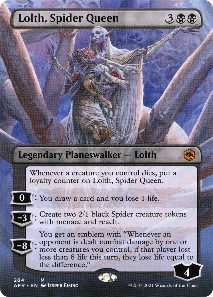 Lolth, Spider Queen (AFR-284) [Adventures in the Forgotten Realms] (Borderless)