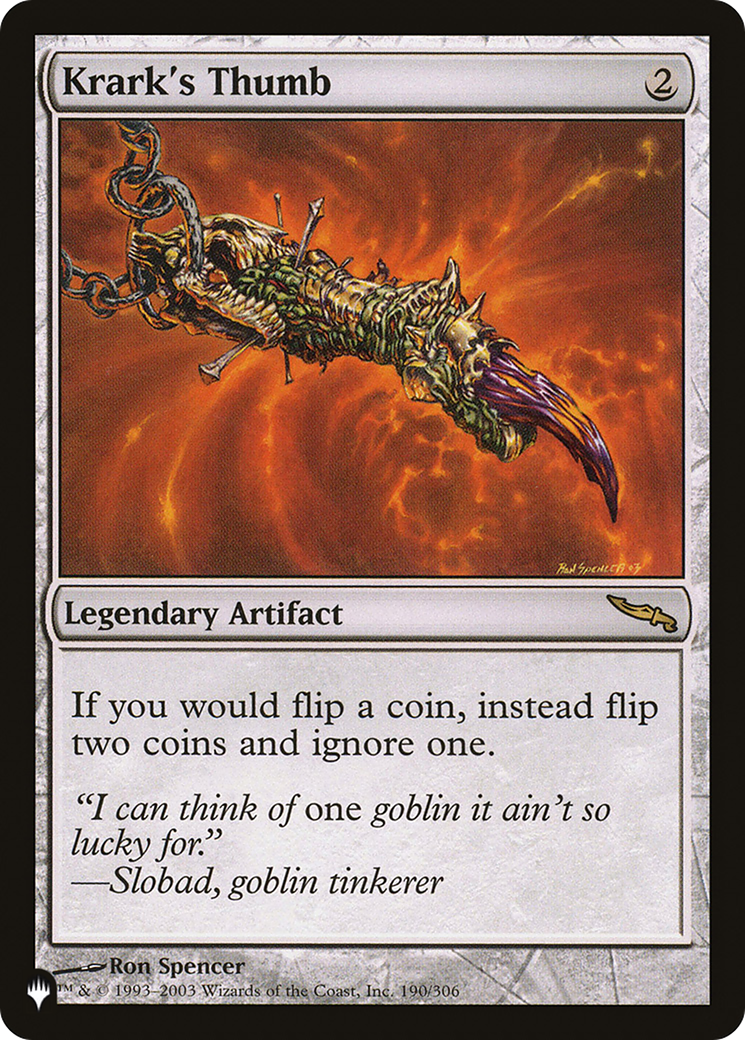 Krark's Thumb (LIST-MRD-190) [The List]