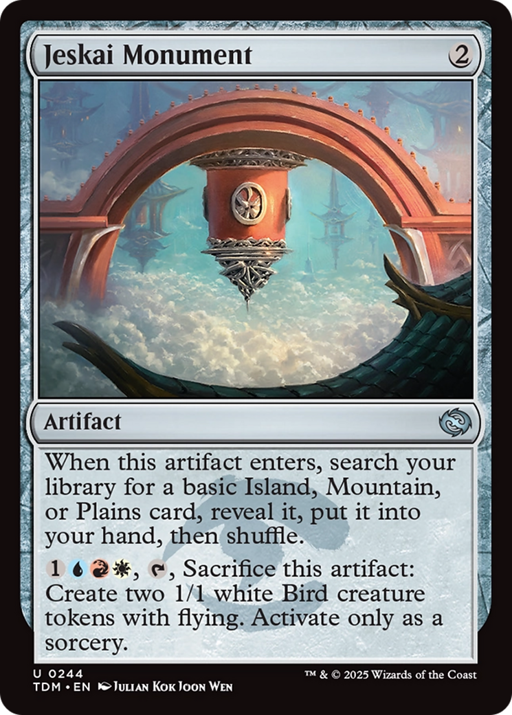 Jeskai Monument (TDM-244) [Tarkir: Dragonstorm] Foil