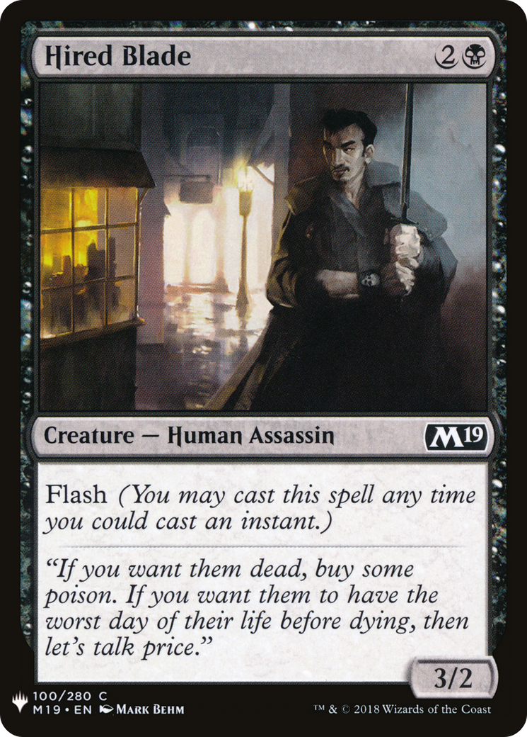 Hired Blade (LIST-M19-100) [The List]