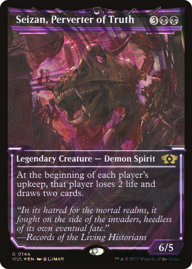 Seizan, Perverter of Truth (MUL-145) [Multiverse Legends]: (Showcase) Foil