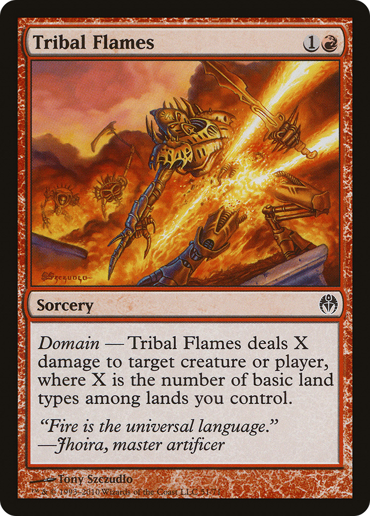 Tribal Flames (DDE-051) [Duel Decks: Phyrexia vs. the Coalition]