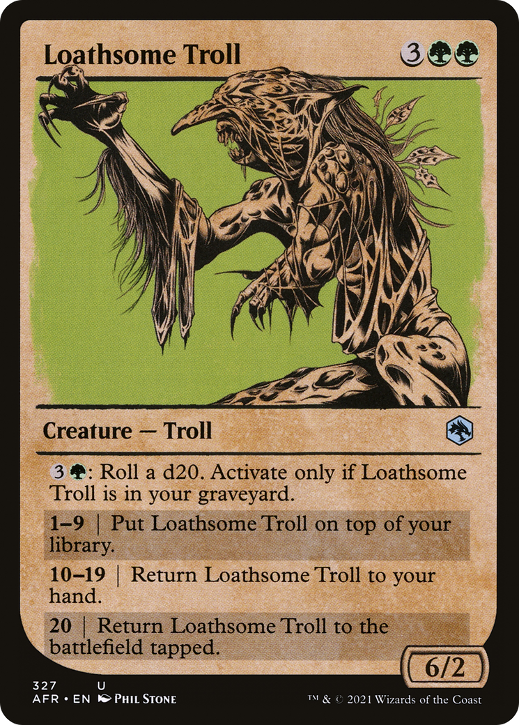 Loathsome Troll (Showcase) (AFR-327) [Adventures in the Forgotten Realms]