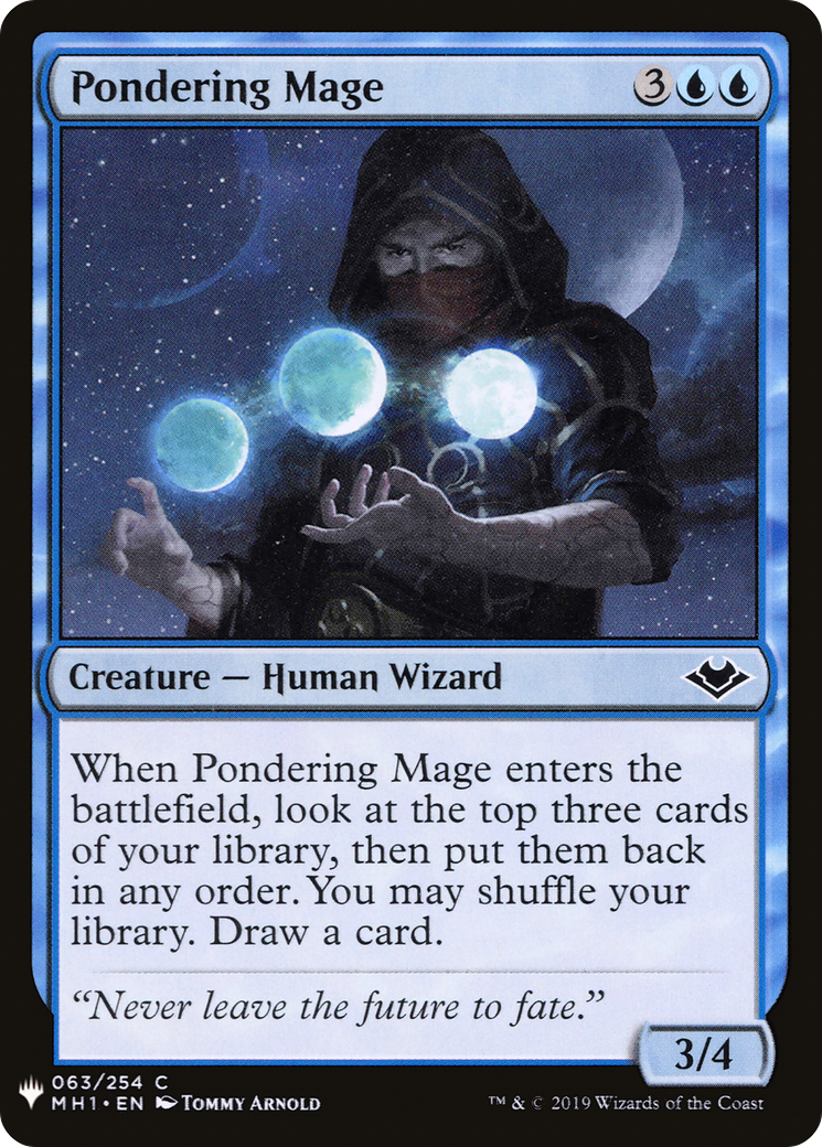Pondering Mage (LIST-MH1-63) [The List]