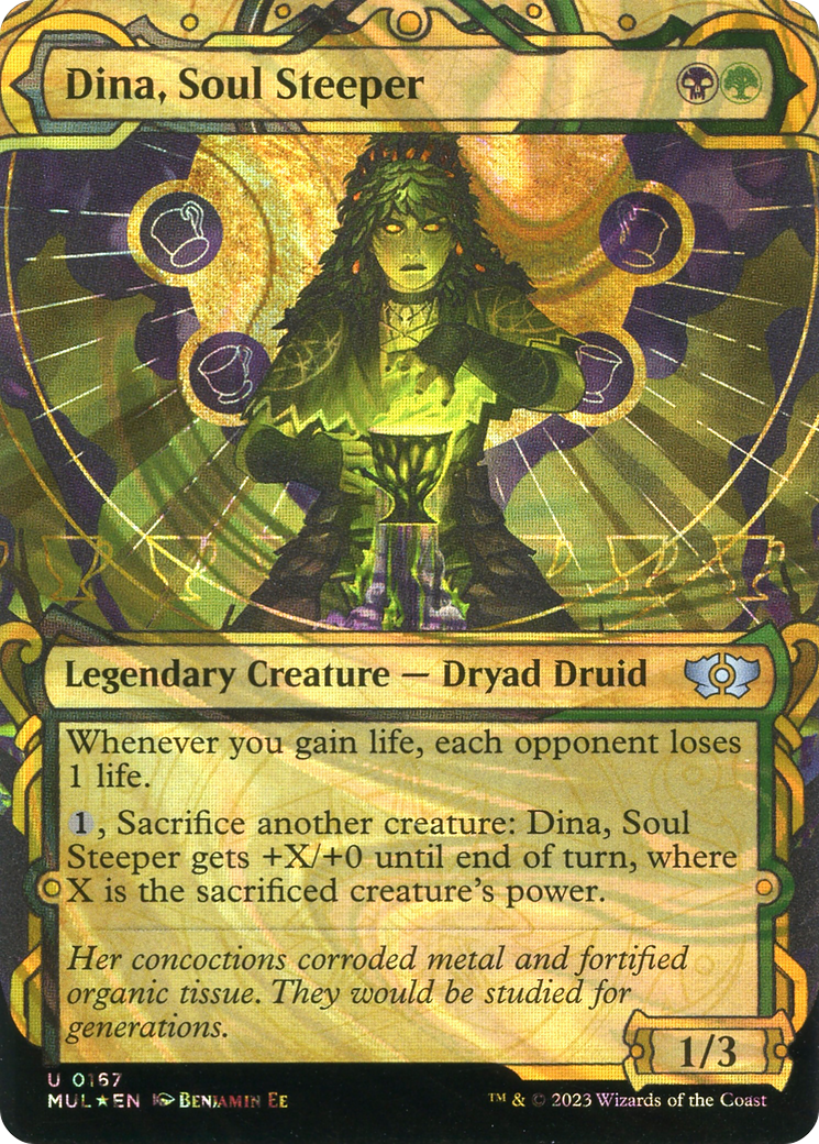 Dina, Soul Steeper (MUL-167) [Multiverse Legends]: (Showcase) (Borderless) Foil