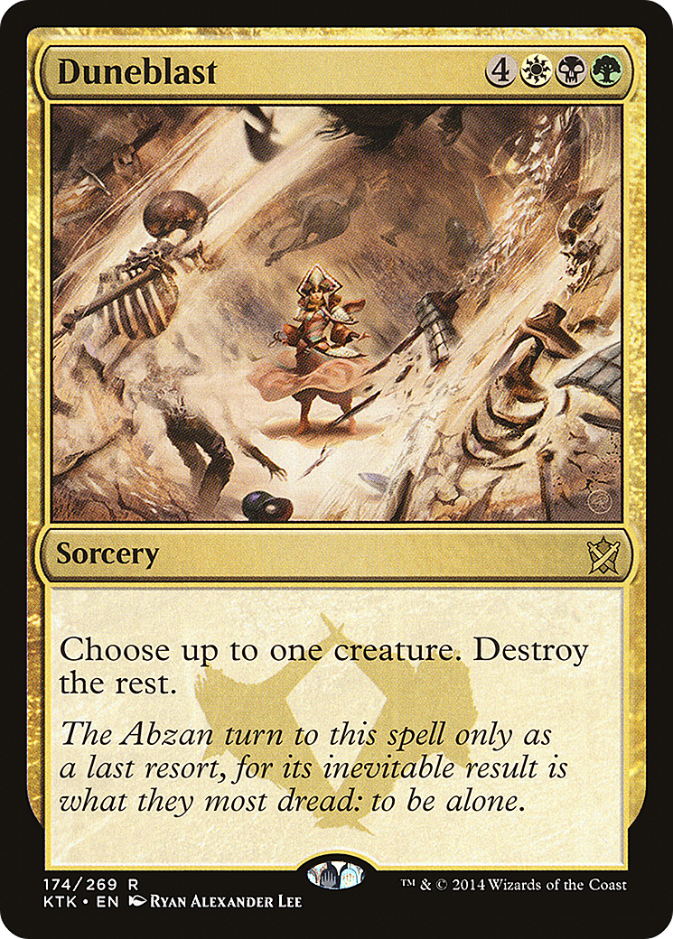 Duneblast (KTK-174) [Khans of Tarkir] Foil