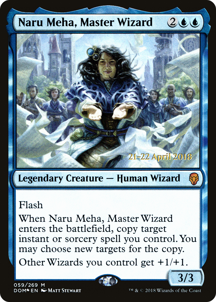 Naru Meha, Master Wizard (PRE-59S) [Dominaria Promos] Foil