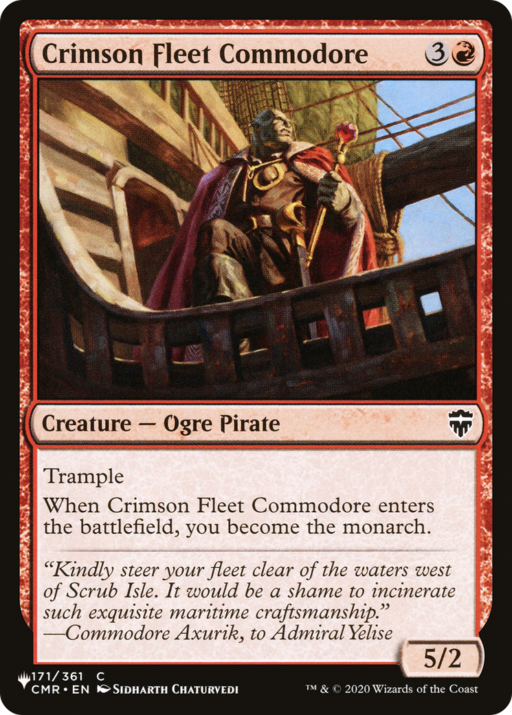 Crimson Fleet Commodore (LIST-CMR-171) [The List]